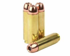 Four rounds of 12.7x42 ammo from Steinel- loaded with 350 grain jacketed hollow points.