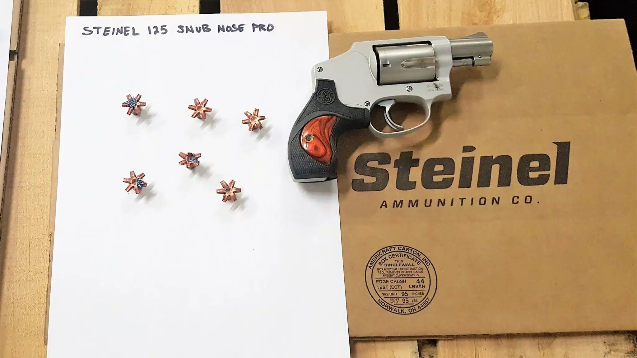 642 Pistol and Steinel Expanded 38 special Snup nose pro