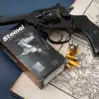 Webley gun with map in Background