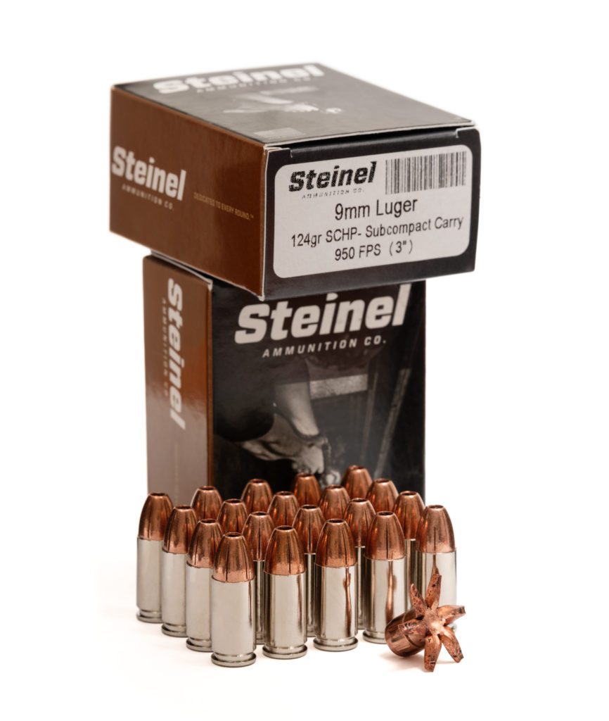 9mm 124gr. Subcompact Carry SCHP | Steinel Ammunition Co.