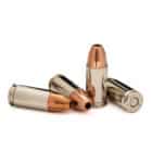 Four rounds of 9mm Carry Ammo designed for subcompact pistols.