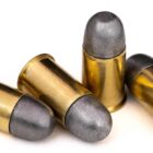 Four rounds of 455 Webley with cast round nose bullets.