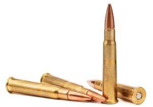 Four rounds of Steinel 303 British 174gr FMJ