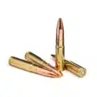 Four Steinel 300 Blackout 220gr subsonic TMJ cartridges displayed on a white background—heavy full metal jacket rounds