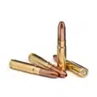 Steinel 300 Blackout 200gr subsonic SCHP cartridges arranged on a white surface—lead-free solid copper hollow points optimized for suppressed rifles