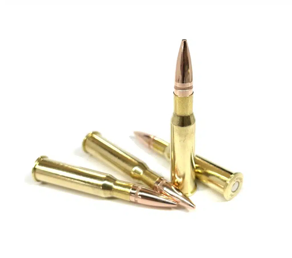 Four rounds of Steinel 7.62X54R ammo for your Mosin Nagant
