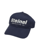 Navy blue Steinel baseball cap with white embroidered logo and adjustable strap