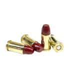Four rounds of 32 S&W 90 grain coated lead round nose flat point ammunition, low-pressure load for vintage revolvers and classic small-frame handguns.