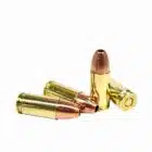 4 rounds of Steinel 9mm +P 115gr SCHP home defense ammunition – solid copper hollow point bullets.