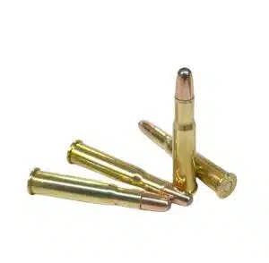 30-30 Winchester 150gr Soft Point ammunition with round nose bullet, ideal for hunting and lever-action rifles.
