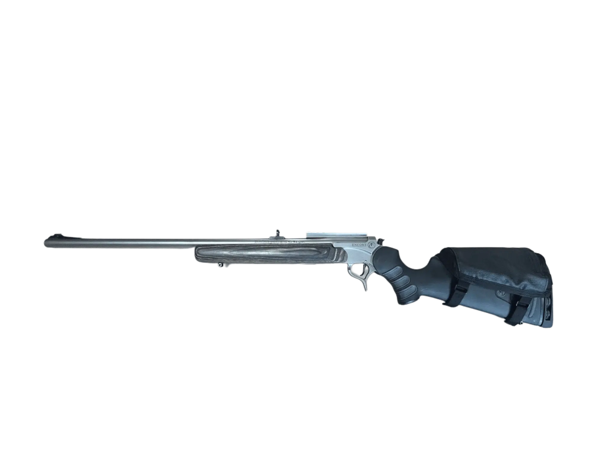 A single shot Encore with 45-70 barrel used by Steinel Ammunition to test level 2 loads for modern actions