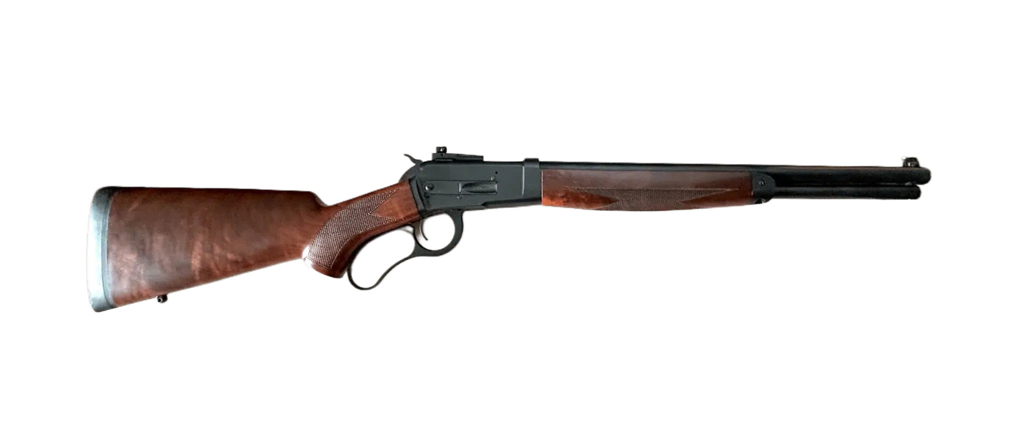 Big Horn Armory test rifle for Steinel .500 S&W Magnum and .500 S&W Special—lever-action platform with wood stock and 18.5-inch barrel used for load development and batch testing