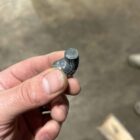 Recovered 777gr Lucky Ram bullet after penetrating hardwood—minimal deformation, showcasing subsonic durability and mass retention