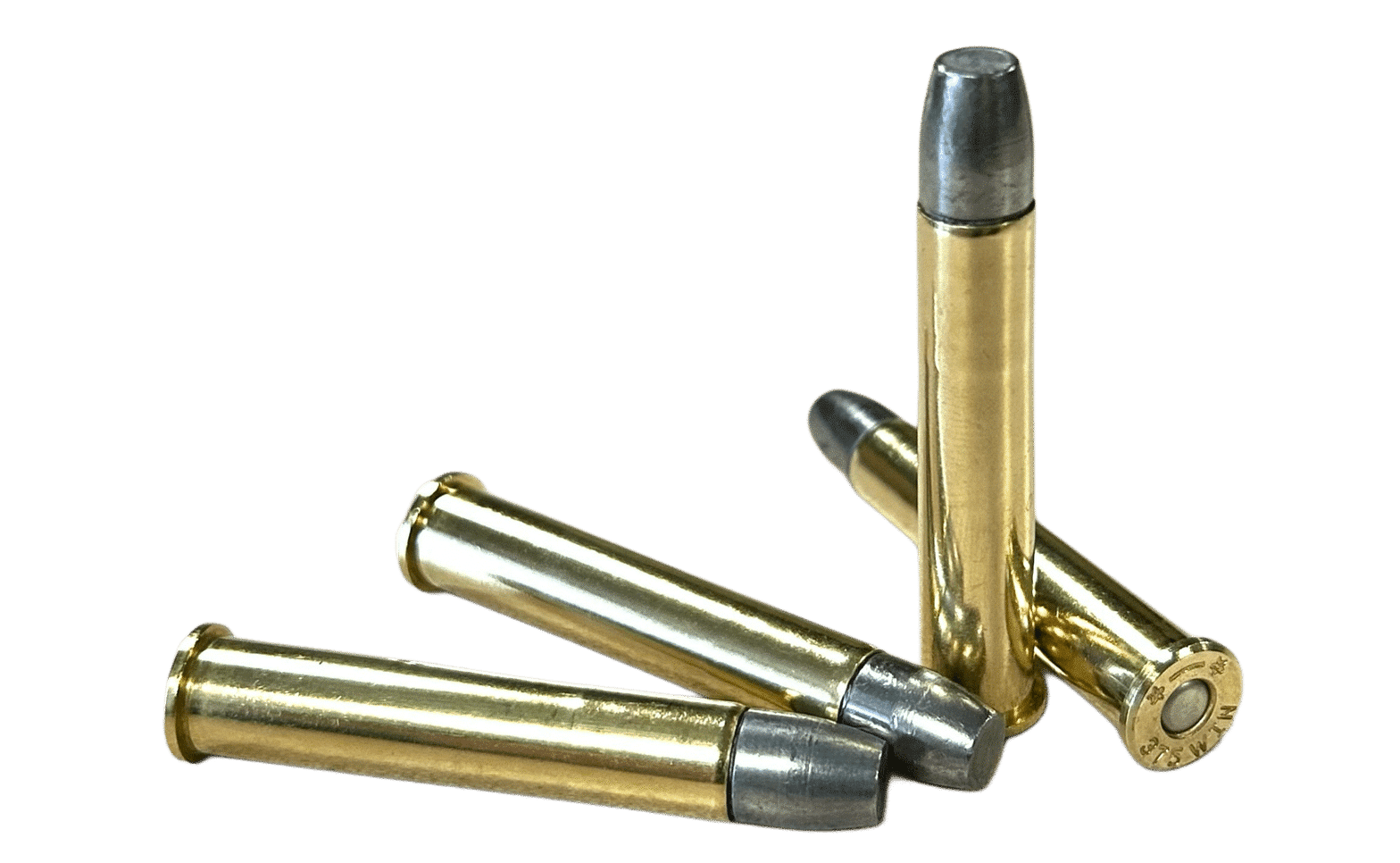 375_win_steinel_295_hard_cast Four rounds of 375 Winchester with a heavy, hard cast 295 grain hunting bullet from Steinel Ammunition.