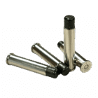 Four rounds of Steinel 777 Lucky Ram 45-70 subsonic rounds with nickel-plated brass.