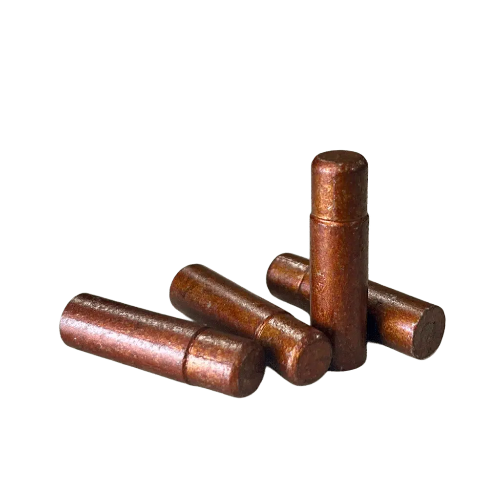 730-lucky-ram-bullets-red-copper Four heavy-for-caliber 730 grain cast and coated bullyets from Steinel Ammo named 730gr Lucky Rams.