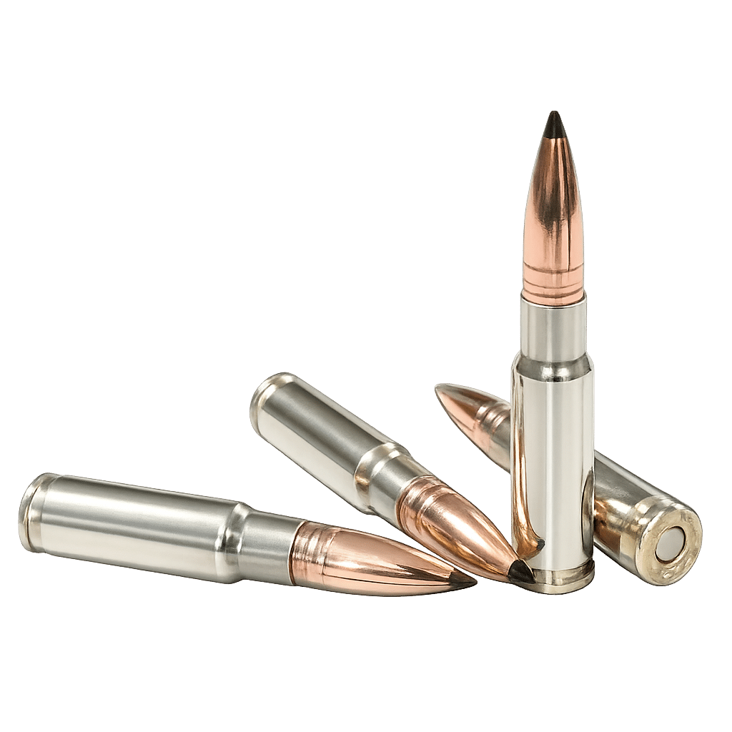 8.6 Blackout 210gr Supersonic Solid Copper HP Hunting Ammo-Nickel Case Ammo