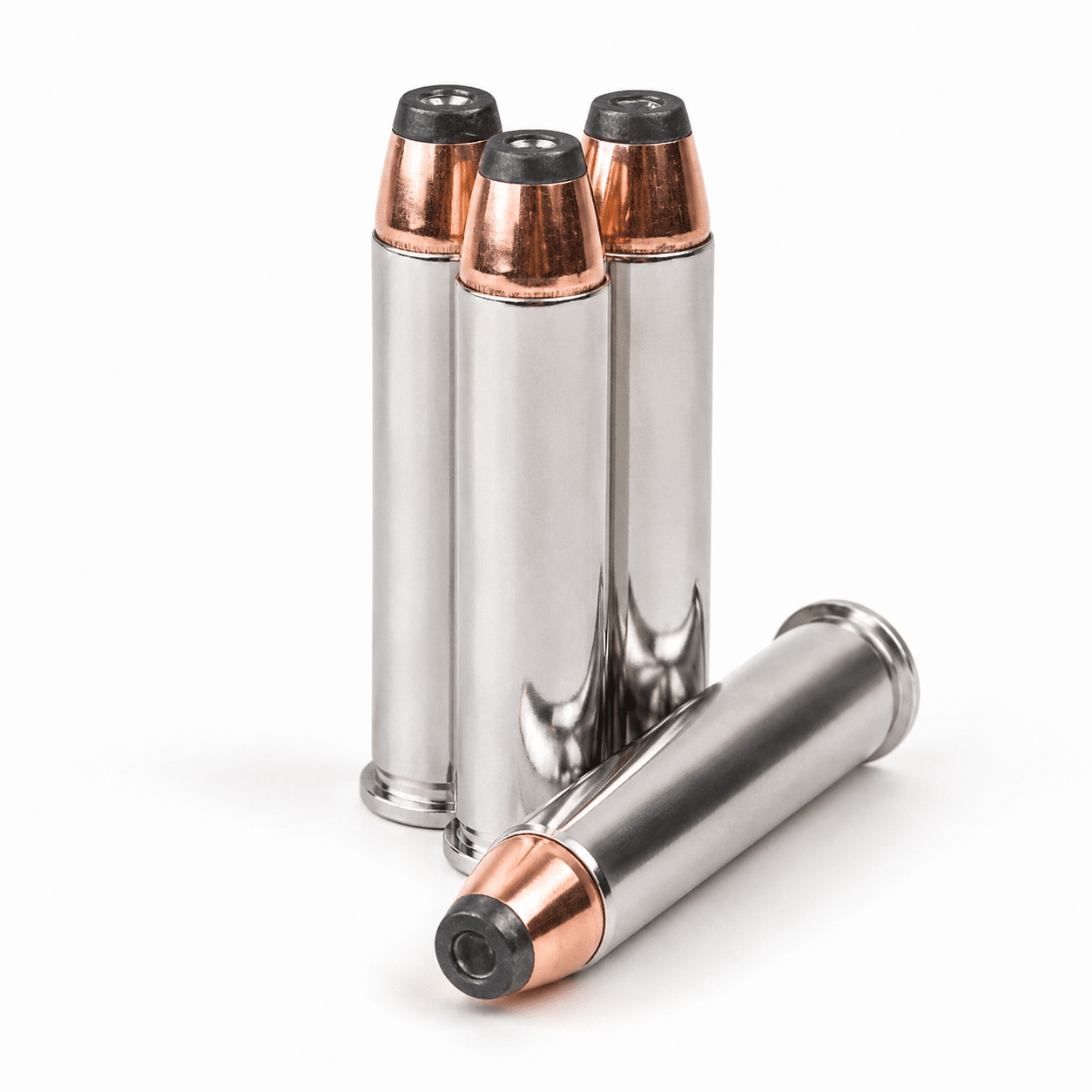 45-70 Government 300gr. Hornady JHP (Brass & Nickel Cases)(Goldilocks Load)-Nickel Case