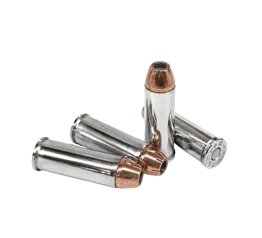 300gr JHP High Velocity 44 Magnum Ammo – Hunting & Defense Nickel Case