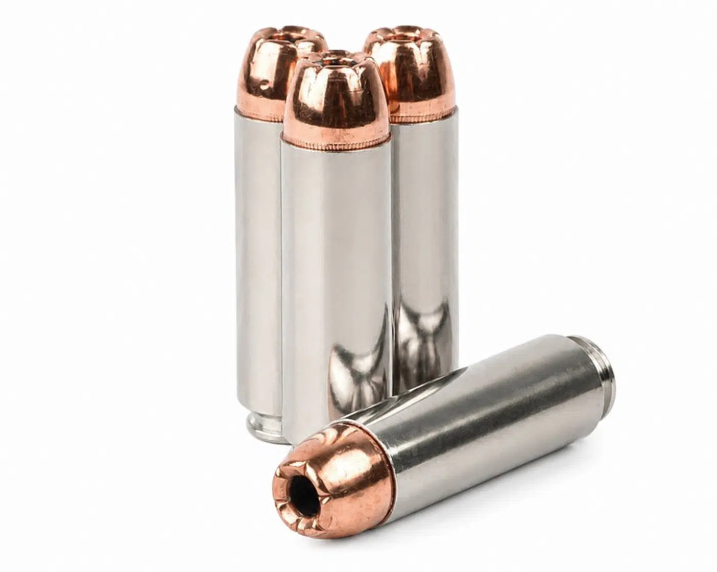 350gr JHP Hunting & Defense 12.7x42mm Ammo Designed for 50 BEOWULF Upper- Nickel Case