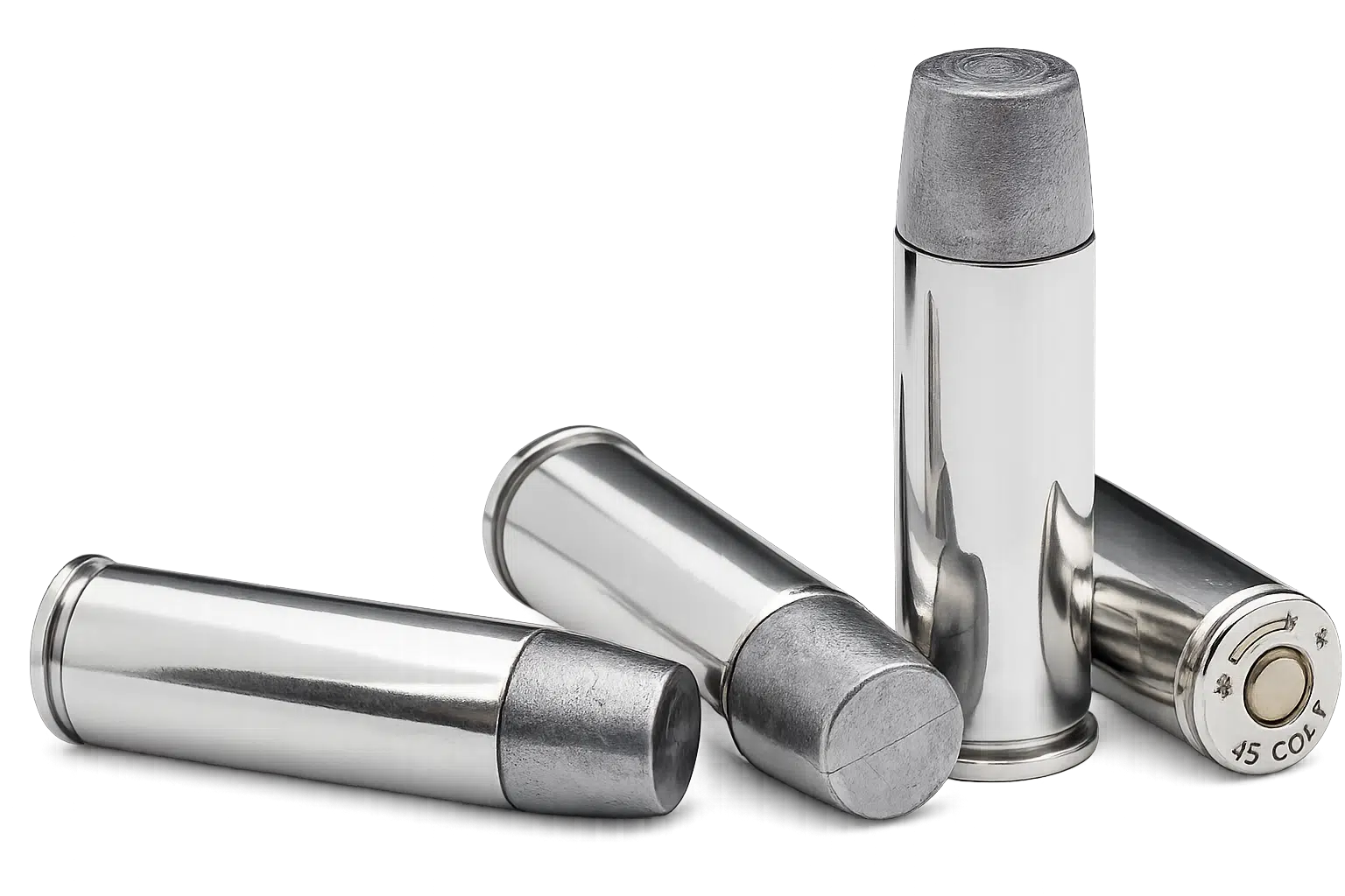 45 Colt 350gr. Hard Cast LFNGC-Nickel Case