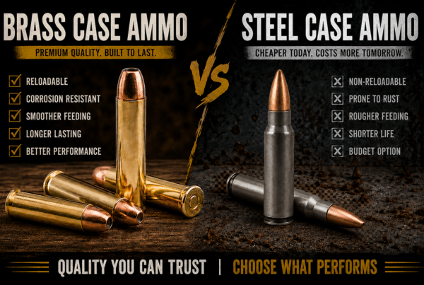 steel-case vs brass ammo