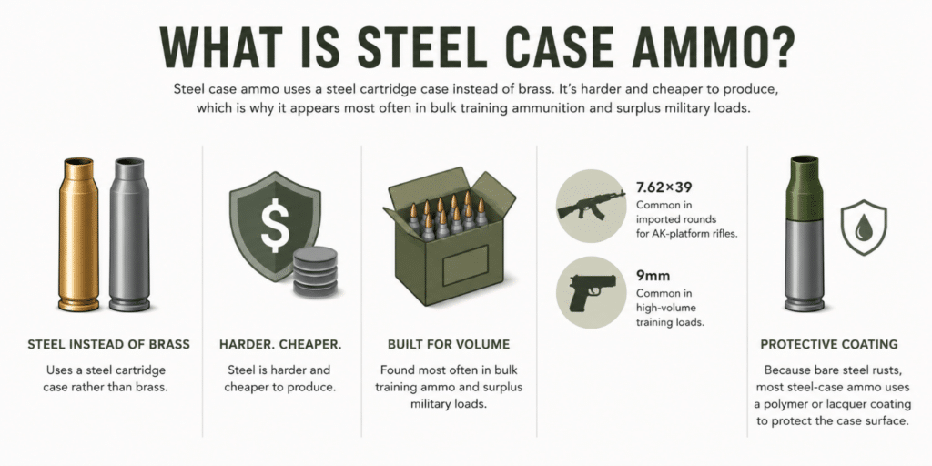 Steel case Ammo