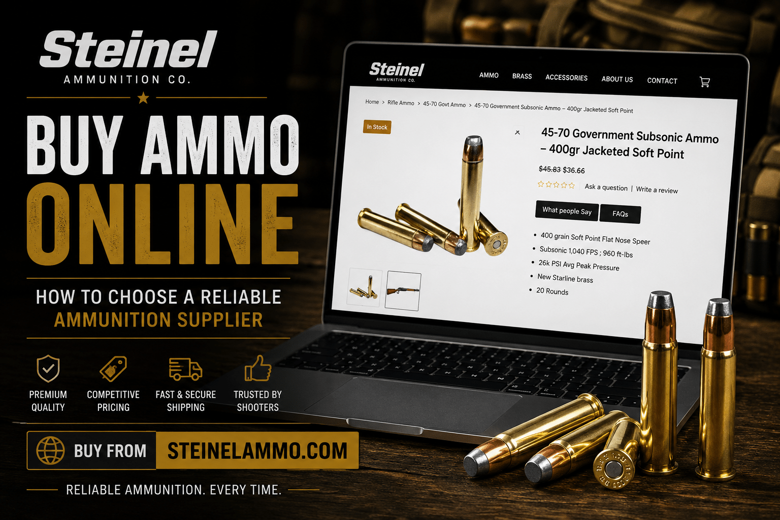 Buy Ammo Online: How to Choose a Reliable Ammunition Supplier
