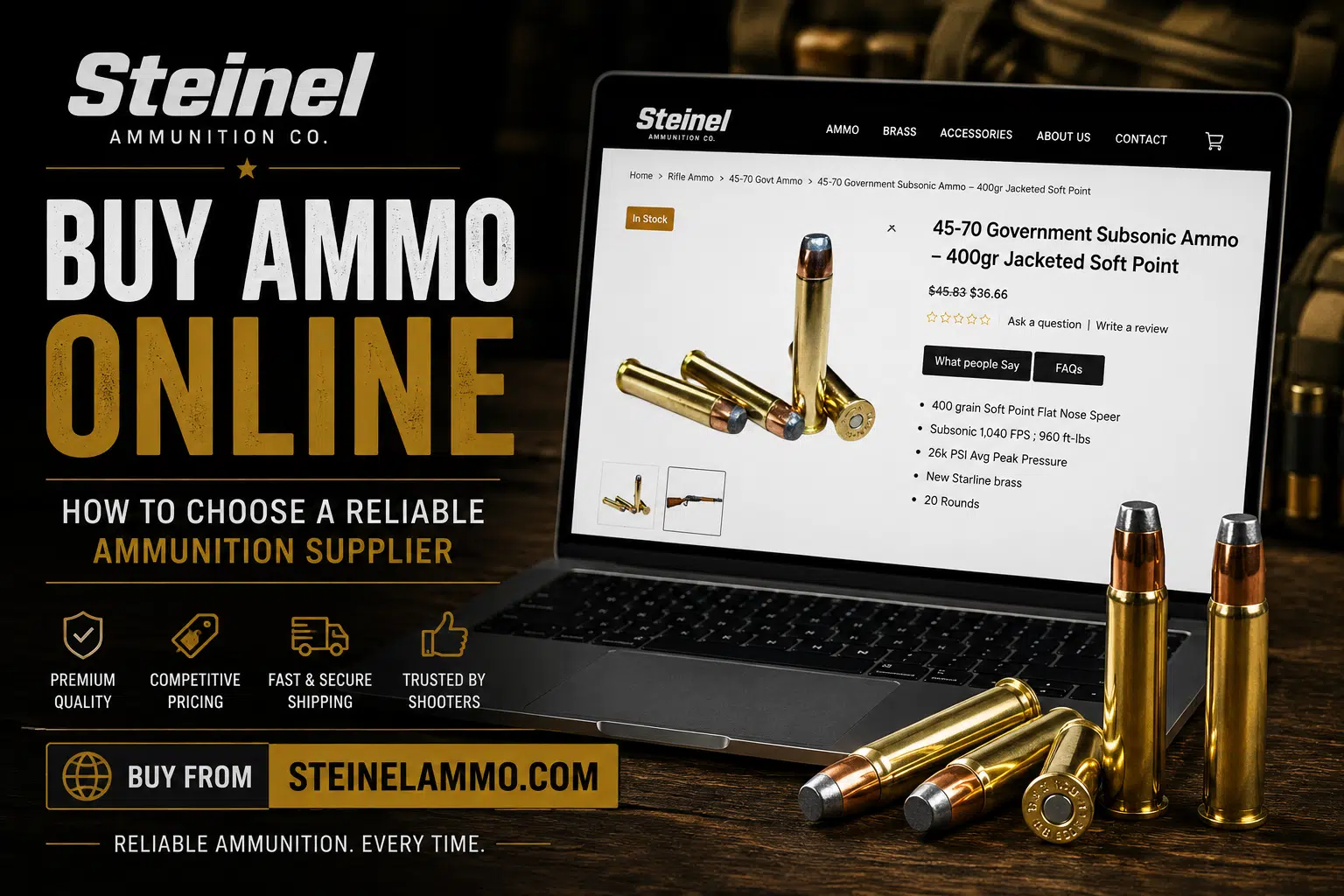 Buy Ammo Online: How to Choose a Reliable Ammunition Supplier